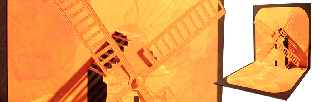 moulin en kirigami